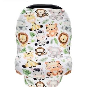 Animal Print Baby Car Seat Cover